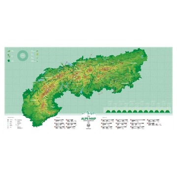 СКРАТЧАТАЯ КАРТА АЛЬП КАРТА АЛЬП КАРТА ГОР ПОДАРОК ​​ПУТЕШЕСТВЕННИКУ