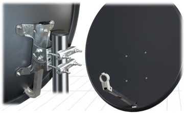 ANTENA SATELITARNA, CZASZA 90 cm CORAB ... grafit