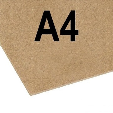 HDF 3mm SUROWA FORMAT A4 210x297 x10szt