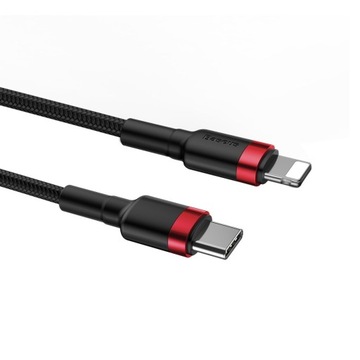 Нейлоновый кабель Baseus Lightning USB Type C 18 Вт, 1 м