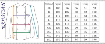 MĘSKI KITEL KUCHARSKI bawełna PRODUCENT r.3XL