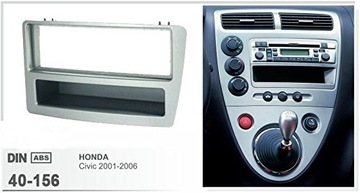 РАМА РАДИО ISO CUBE HONDA CIVIC VII 7 СЕРЕБРЯНАЯ