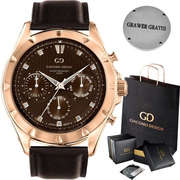 МУЖСКИЕ ЧАСЫ GIACOMO DESIGN GD0600 3 ДИЗАЙНА!!