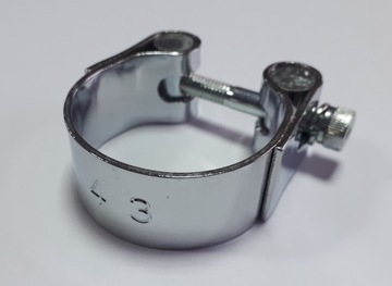 OBEJMA OPASKA TŁUMIK WYDECH CHROM 40-43mm CUSTOM