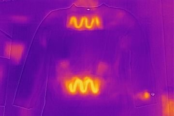 Термоактивная черная толстовка с подогревом GLOVII - M