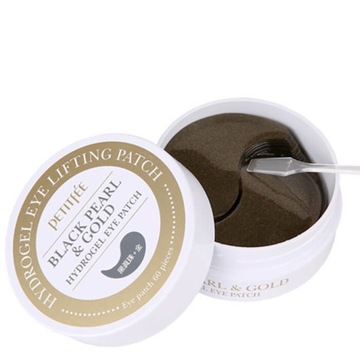 Hydrożelowe płatki pod oczy Petitfee Black Pearl&Gold Eye Patch 60szt