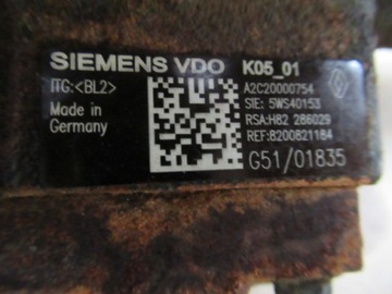 ČERPADLO VSTŘIKOVAČE QASHQAI SCENIC III 1.5 8200821184