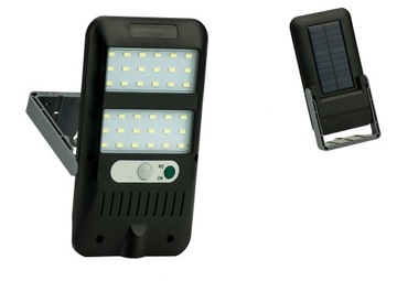 LAMPA LED SOLARNA Z CZUJNIKIEM ZMIERZCHU I RUCHU