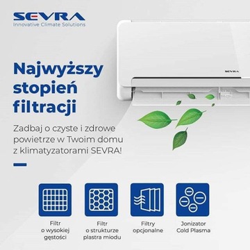 ТЕПЛОВОЙ НАСОС SEVRA 3 кВт, 30 м, ОТДЕЛЬНЫЙ КОМПЛЕКТ WIFI