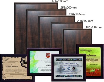 Благодарственное письмо на деревянной основе 30х23см.