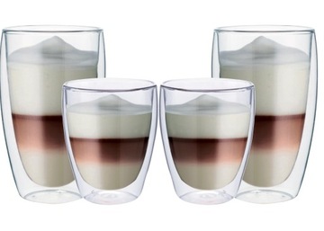 SZKLANKI TERMICZNE KAWY LATTE CAPPUCCINO 2+2