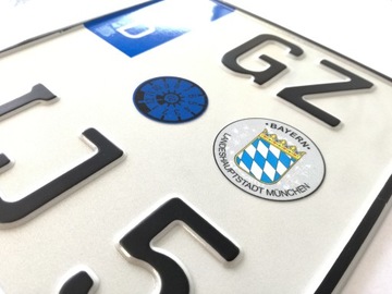 Номерной знак немецкого мотоцикла