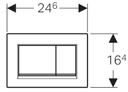 GEBERIT SLIM WC FRAME 8см + кнопка SIGMA 30, белый матовый