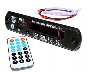 МОДУЛЬ BLUETOOTH-ПЛЕЕРА MP3 AUX РАДИО ПУЛЬТ ДУ USB