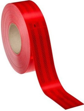 3М 983-72 ЛЕНТА СВЕТООТРАЖАЮЩАЯ КОНТУРНАЯ самоклеящаяся 55мм/1м красная