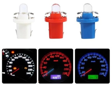 СВЕТОДИОДНАЯ ЛАМПА T5 R5 B8.5D СЧЕТЧИК ЧАСОВ ЦВЕТА