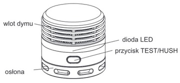 МИНИ-детектор дыма ДЕТЕКТОР пожара на батарейках
