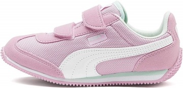 Buty PUMA WHIRLWIND MESH V PS runner rzep róż 34