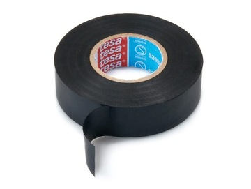 Изоляционная лента ПВХ/ПВХ Tesa 19 мм х 20 м черная.