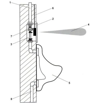 Писсуар ROCA NEXO с инфракрасным автоматическим устройством