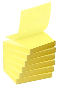 Karteczki SAMOPRZYLEPNE W żółte 76x127mm