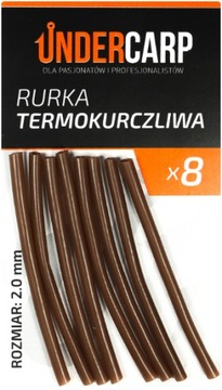 UnderCarp Rurka Termokurczliwa Brązowa 2mm 8szt