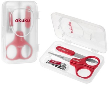 ZESTAW MANICURE KOSMETYCZNY PILNIK NOŻYCZKI CĄŻKI