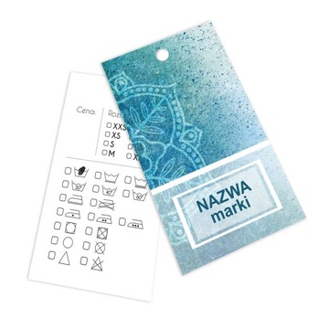 ЭТИКЕТКИ, ВЕШАЛКИ ДЛЯ ОДЕЖДЫ, отверстие, 250 шт. ДИЗАЙН.