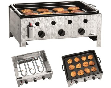 PATELNIA GAZOWA STOŁOWA 70 x 54 CM GRILL BARTSCHER