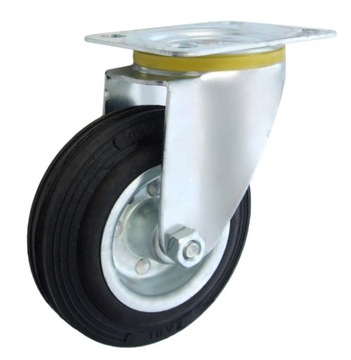 fi 125 KOŁO SKRĘTNE METALOWO-GUMOWE 80 KG