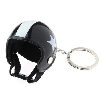 Brelok Kask Motor Skuter Vespa Piaggio Black Junak