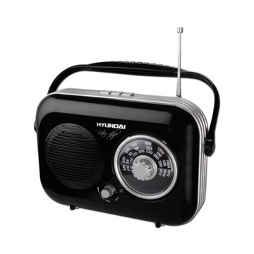 RADIO W STYLU RETRO ANTENA HYUNDAI 100 CZARNE