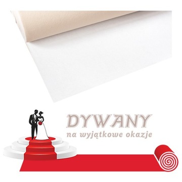 biały dywan na ślub do kościoła sz 1m STANDARD III
