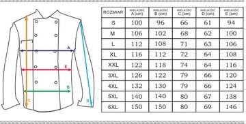 Damski kitel kucharski Producent r. 3XL