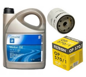 Olej GM Opel 5w-30 5w30 DEXOS2 5L + FILTR O570/1
