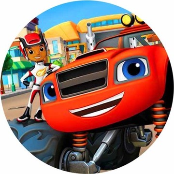Торт BLAZE MEGAMASZYNY вафельный, насыщенные цвета