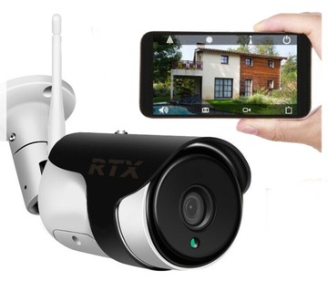 IP-камера RTX для улицы, 5 Мп, Tuya, двусторонняя аудиозапись, запись на SD до 256 ГБ