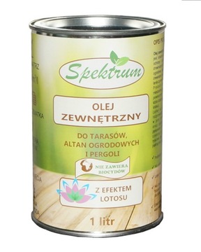 Olej zewnętrzny do drewna SPEKTRUM 1litr