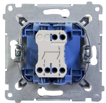 Коннектор двойной подсвечник 10AX Белый Simon 54
