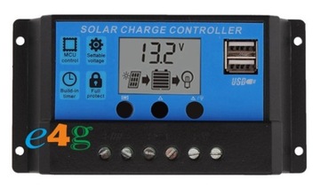 РЕГУЛЯТОР СОЛНЕЧНОЙ ЗАРЯДКИ PWM 20A 12/24V USB LCD