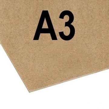 PŁYTA MDF 10mm SUROWA FORMATKA A3 420x297x10