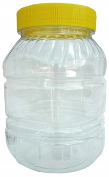 SŁOIK PLASTIKOWY 4L PET POJEMNIK NIETŁUKĄCY ATEST