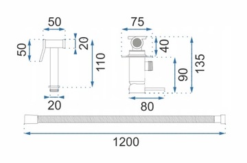 НАСТЕННОЕ БИДЕ FACTER CHROME LOOP Chrom REA