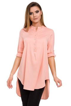 СВОБОДНАЯ, АССИММЕТРИЧНАЯ ДЛИННАЯ РУБАШКА, ЦВЕТ R - 40