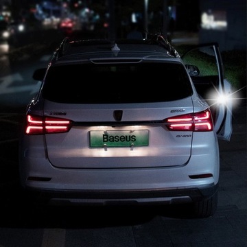 LAMPKA OSTRZEGAWCZA DRZWI SAMOCHODU LED 2 SZTUKI