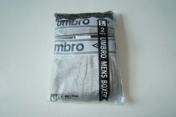 UMBRO Bokserki Męskie 2 Pack grey rozm. M