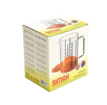 КУХОННЫЙ МЕРНЫЙ контейнер со шкалой SIMAX 1 л H1