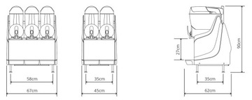 Granitor CARPIGIANI 3x12л слякотный гранитный коктейль