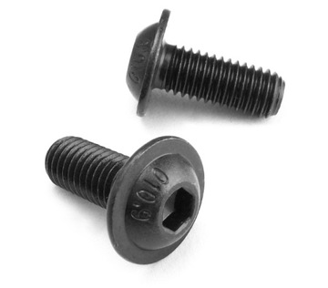 ŚRUBA KULISTA Z KOŁNIERZEM M5x16 CZARNA IMBUS 20sz
