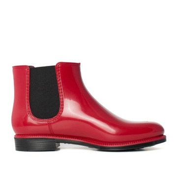 CZERWONE KALOSZE DAMSKIE SZTYBLETY NORDMAN 38